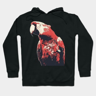 Macaw Parrot Illustration Vintage Colors Hoodie